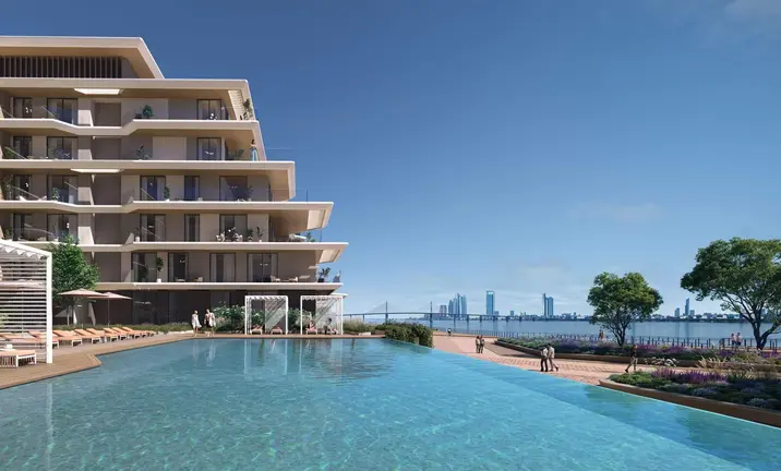 El complejo residencial Bashayer en Abu Dhabi. (WAM)