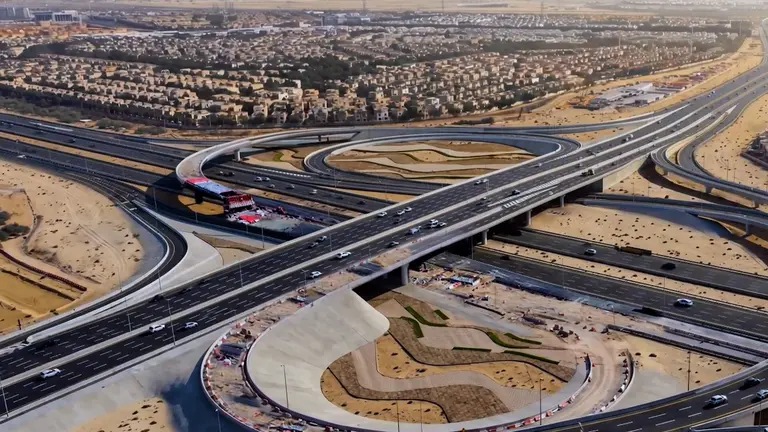 La nueva infraestructura en Al Qudra Road. (RTA)