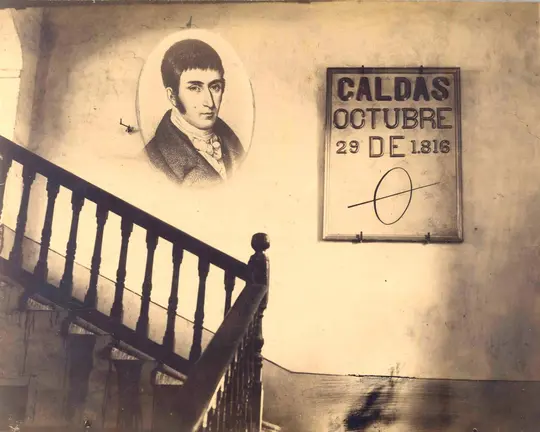 Foto perteneciente al archivo de la Universidad del Rosario sobre Francisco Jos&eacute; de Caldas.