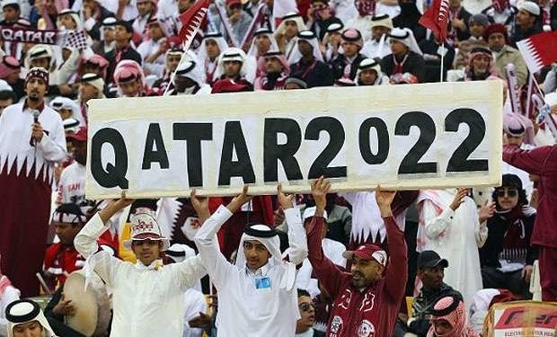 Aficionados muestran su apoyo al Mundial de Fútbol de Qatar.