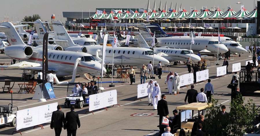 Una imagen de Dubai Airshow de 2013.