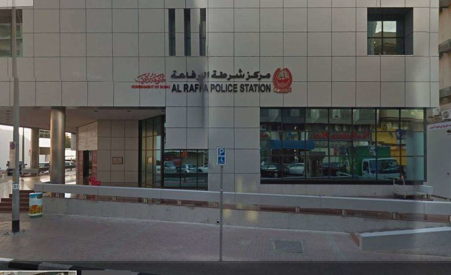 Una imagen del exterior de la comisaria de Al Raffa en Bur Dubai.