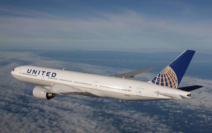Un avión de la empresa estadounidense United Airlines.