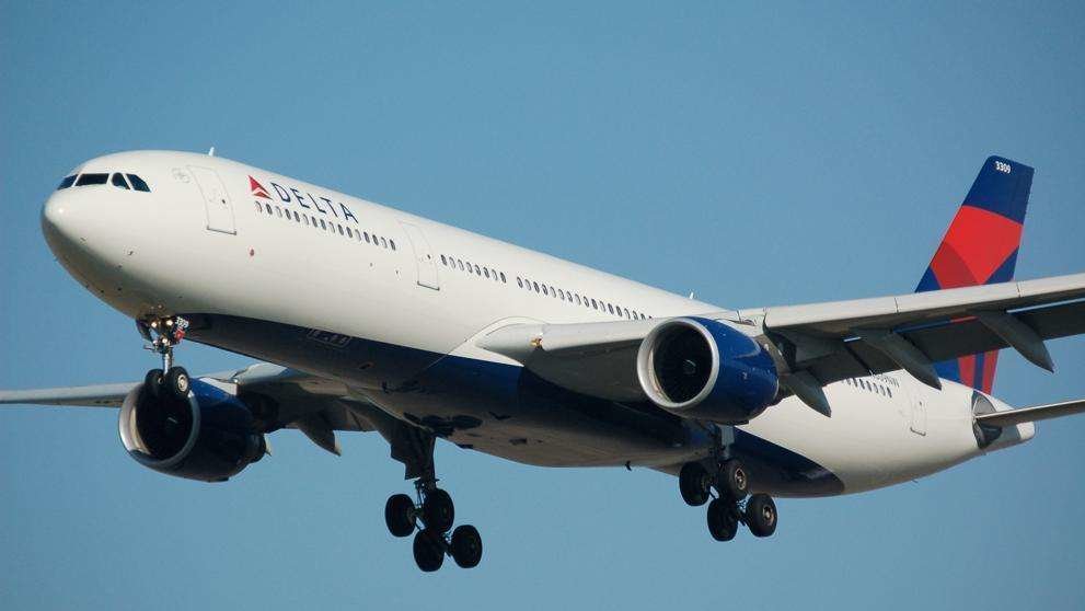Imagen de un avión de la aerolínea estadounidense Delta.