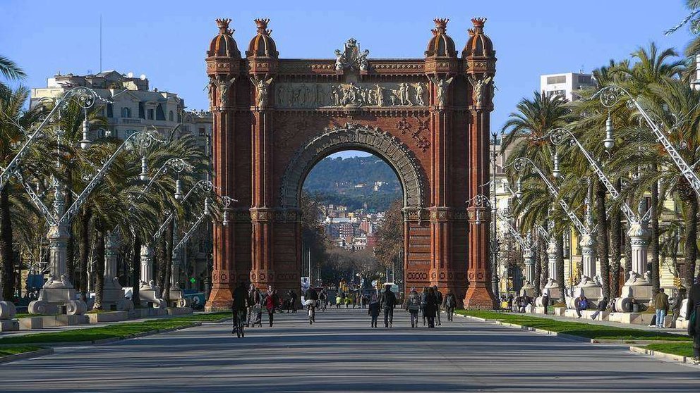 Arco del Triunfo en Barcelona.