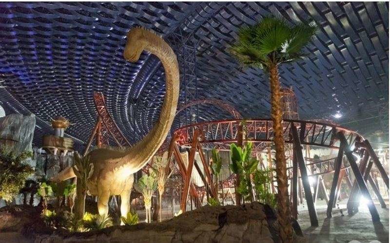 Dinosaurios en IMG Worlds of Adventure de Dubai.