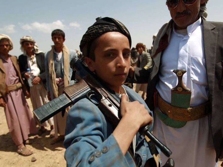 Niños en la guerra de Yemen.
