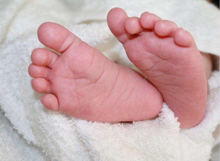 Una imagen suministrada de internet de un bebé recién nacido.