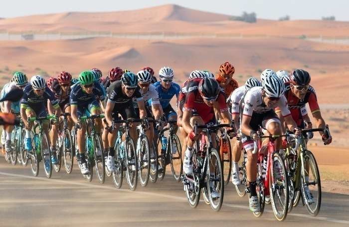 Abu Dhabi Tour en la etapa de Al Ain. (abudhabitour)