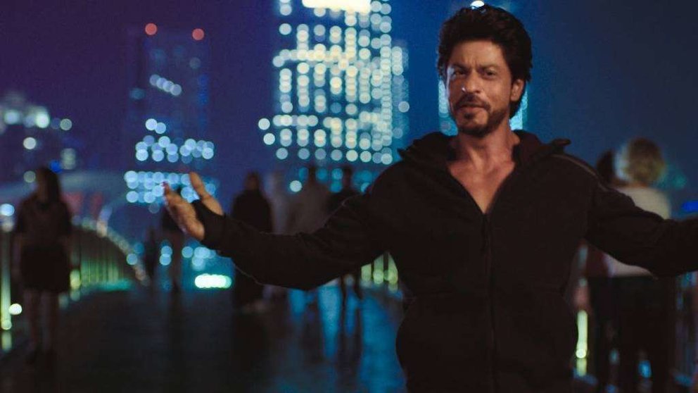 El actor Sha Rukh Khan en el vídeo promocional de Dubai Be My Guest. 