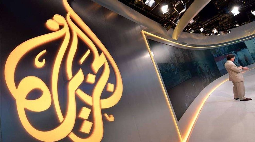 Estudio de la cadena de televisión qatarí Al Jazeera.