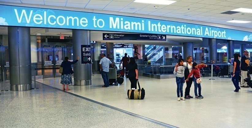 Aeropuerto Internacional de Miami en Florida (EEUU).