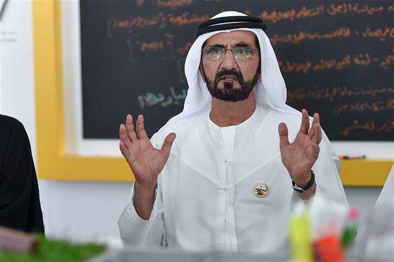 El jeque Mohammed bin Rashid Al Maktoum, durante un acto en Dubai. (WAM)