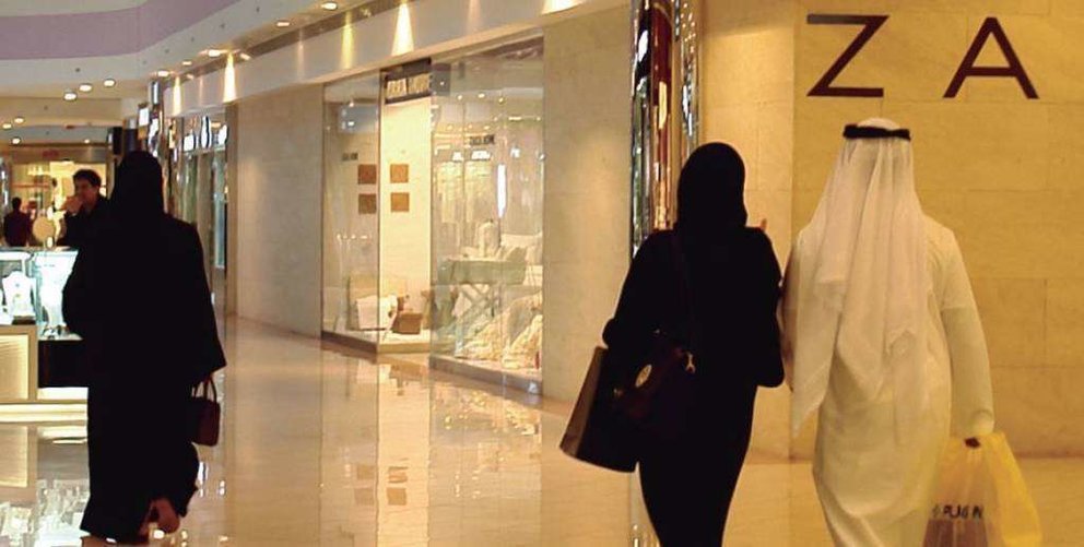 Un centro comercial de Dubai.