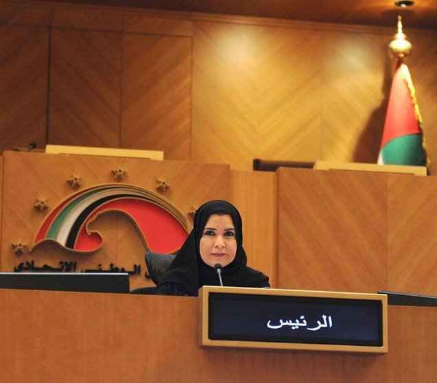 Amal Abdullah Al Qubaisi, presidenta del Consejo Nacional Federal de Emiratos.