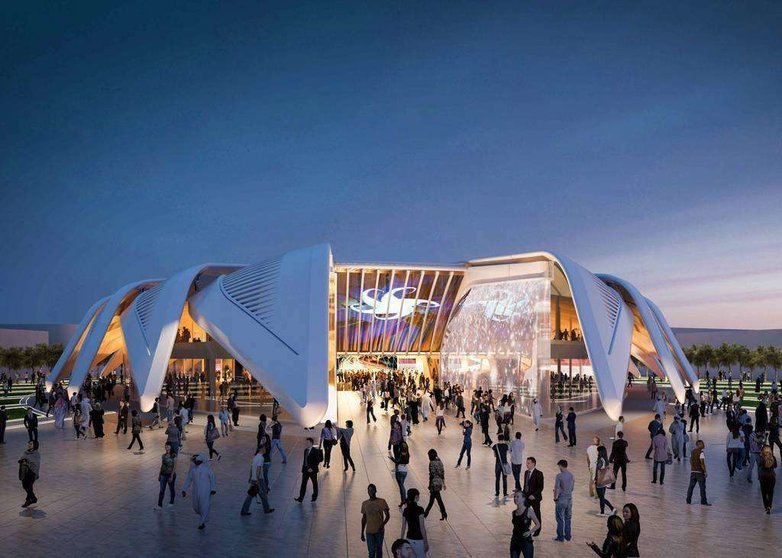 Diseño del español Santiago Calatrava para el pabellón de Emiratos en la Expo de Dubai.