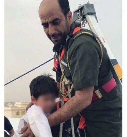 Una imagen del Ministerio de Interior de EAU de un momento del rescate.