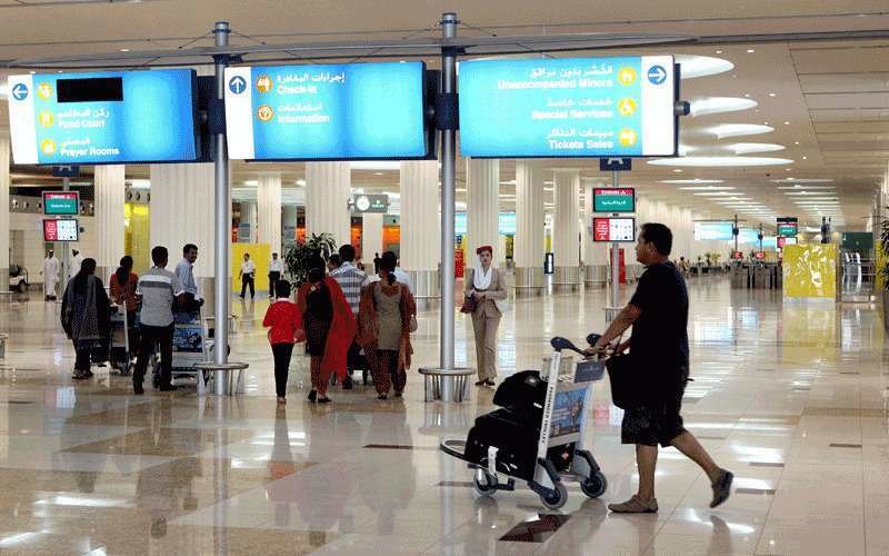 Zona de salidas del Aeropuerto Internacional de Dubai.