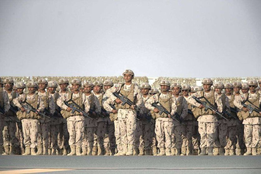 Soldados del ejército emiratí.