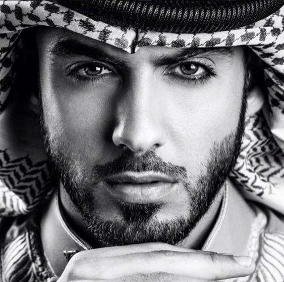 El modelo Omar Borkan en una foto de su perfil de Instagram.