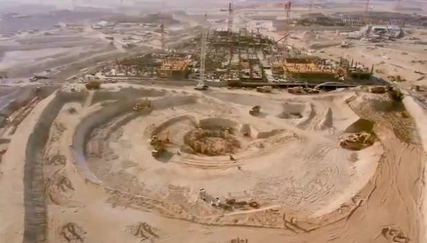 Un fotograma del vídeo de Expo 2020 Dubai donde se puede apreciar el progreso de las obras del recinto.