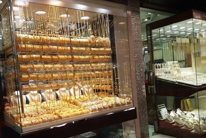 Una joyería en el zoco del oro de Dubai. (EL CORREO)