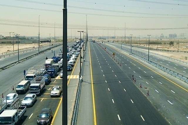 Los nuevos carriles de Sehikh Mohammed bin Zayed Road, listos para su apertura. (RTA)