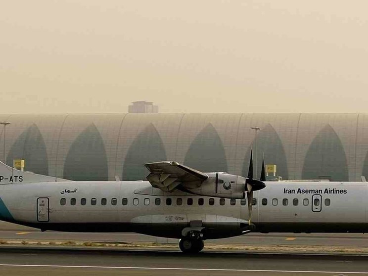 En la imagen de AFP, una aeronave de Aseman en el Aeropuerto de Dubai en 2008.