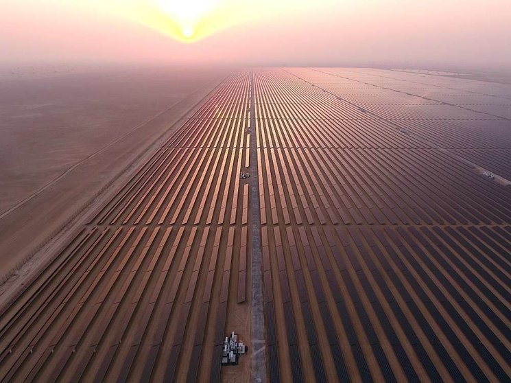 Imagen del Parque Solar Mohammed bin Rashid en Dubai, el mayor del mundo. (Cedida)