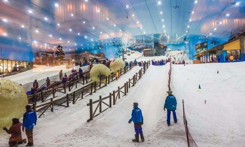 Una imagen de Ski Dubai en el Mall of the Emirates.