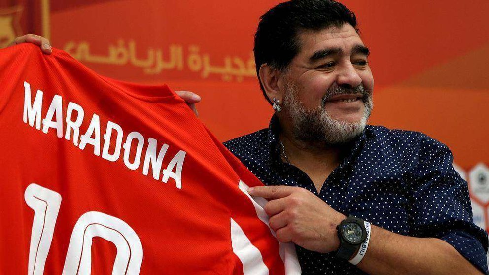 Diego Maradona, ex entrenador del Fujairah.