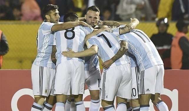 La Selección Argentina, feliz tras lograr la clasificación.