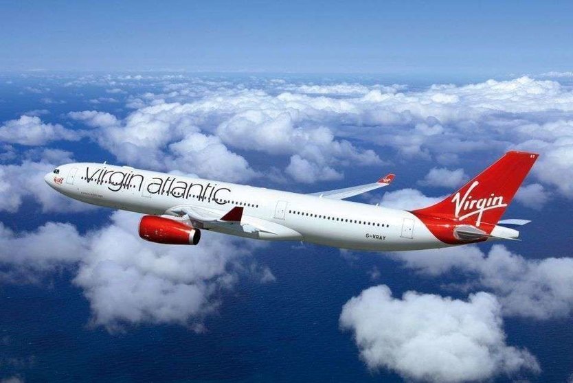 Un avión de la aerolínea Virgin Atlantic.