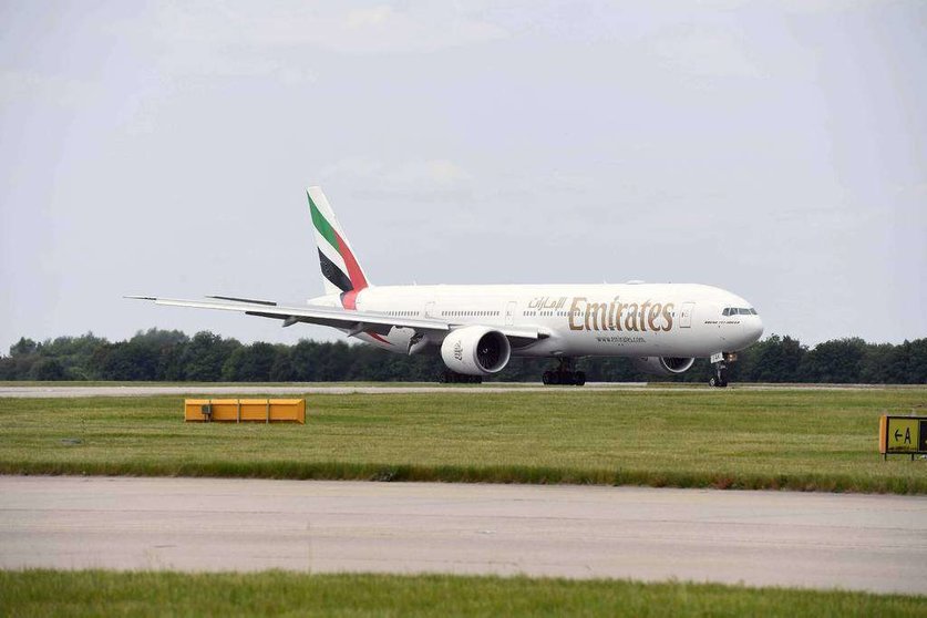 Un Boeing 777 de Emirates.