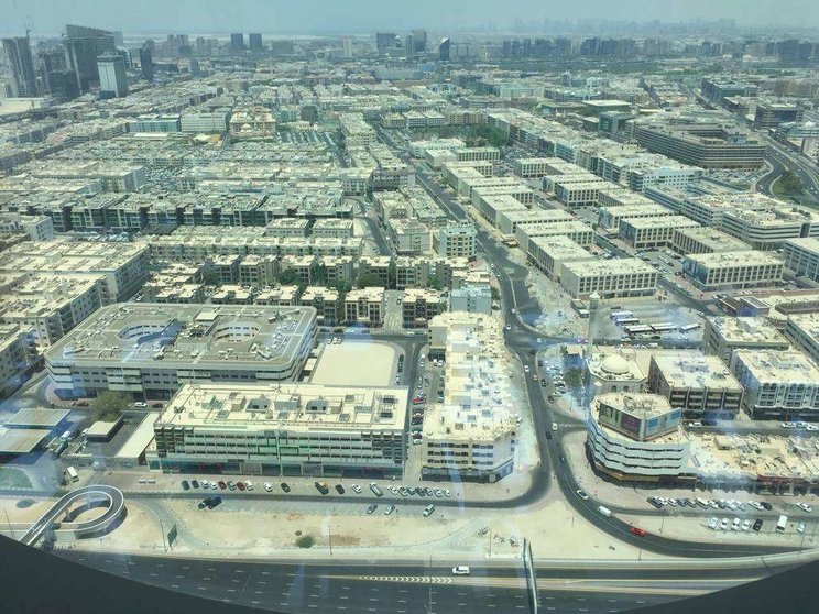 Perspectiva desde el Marco de Dubai del área de Bur Dubai. (ELCORREO)
