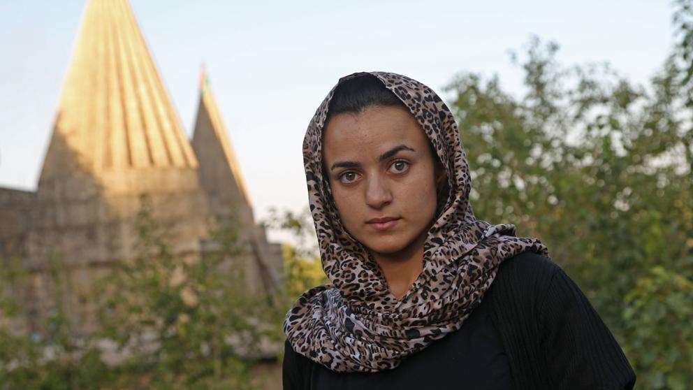 Ashwaq Haji, la joven yazidí que fue secuestrada y esclavizada sexualmente por el Estado Islámico (AFP)