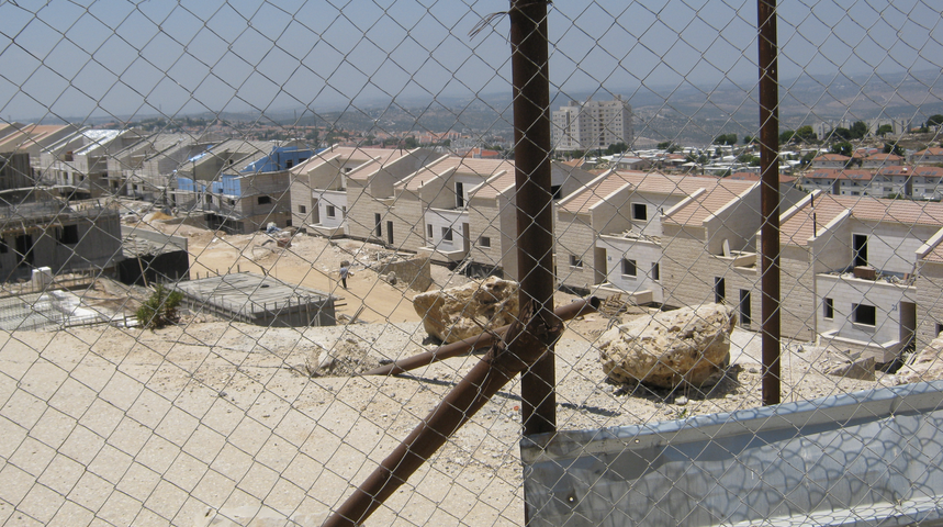 Asentamientos israelíes en territorio palestino. 