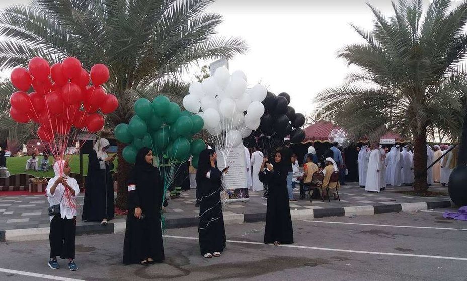 Mujeres emiratíes durante un evento social. (EL CORREO)