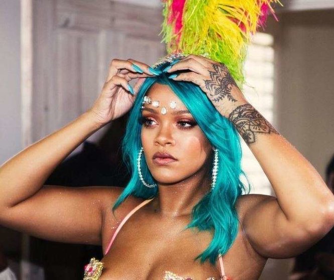 Una imagen de Rihanna de Instagram.