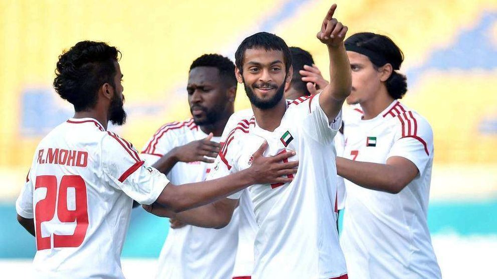 La selección de fútbol sub-23 de EAU que compite en los Juegos Asiáticos.