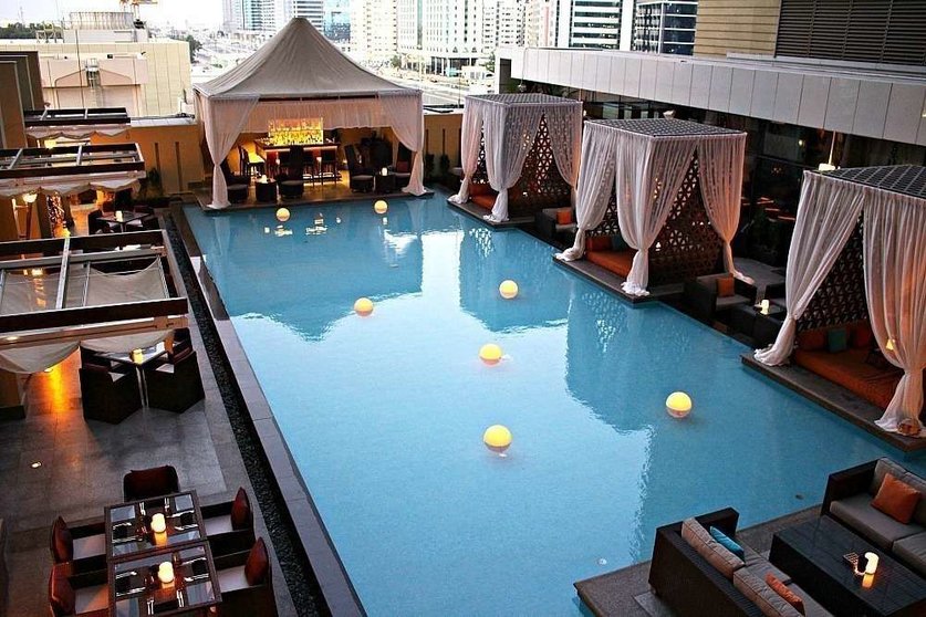 Espectacular 'Balcón Terraza' del hotel Southern Sun de Abu Dhabi. (Cedida)