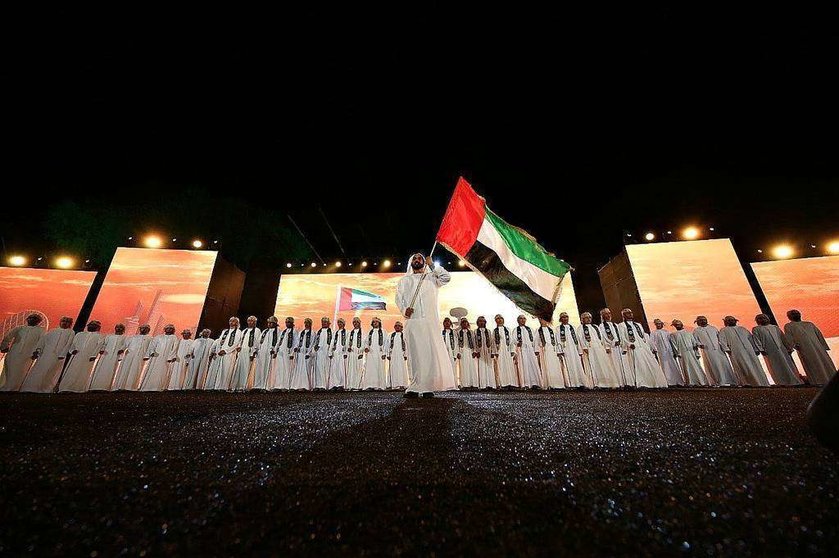 Escenificación de la ópera nacional 'La epopeya de Zayed' en Al Ain. (WAM)