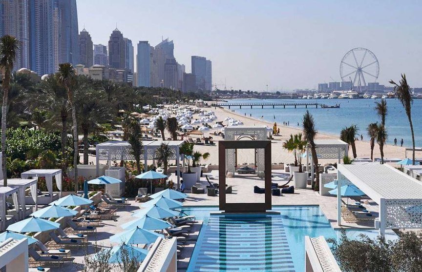 Club de playa del hotel de Dubai One & Only Royal Mirage.