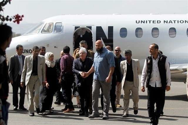 El enviado de la ONU en Yemen en una de sus visitas a Saná.