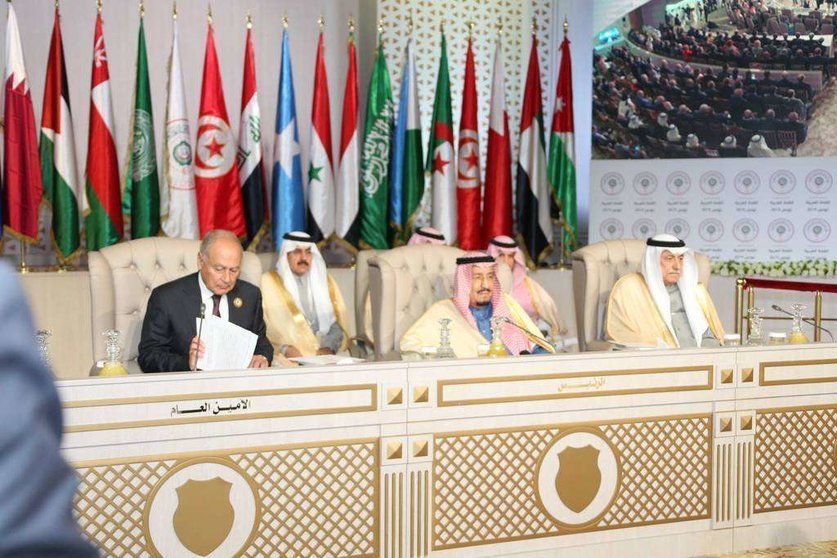 La Liga Árabe celebró su cumbre número 30 en la capital de Túnez el domingo. (WAM)