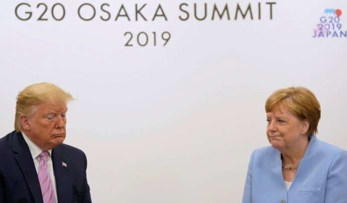 La canciller alemana y el presidente de EEUU durante la cumbre del G20.