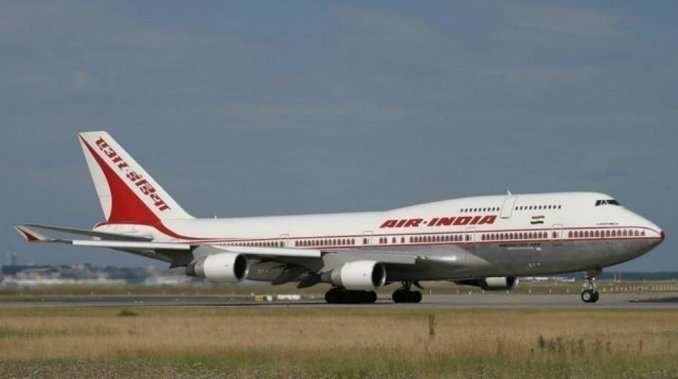 Un avión de la aerolínea Air India.