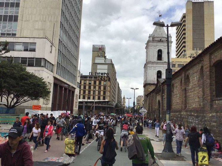 Imagen urbana de Bogotá. (ELCORREO)