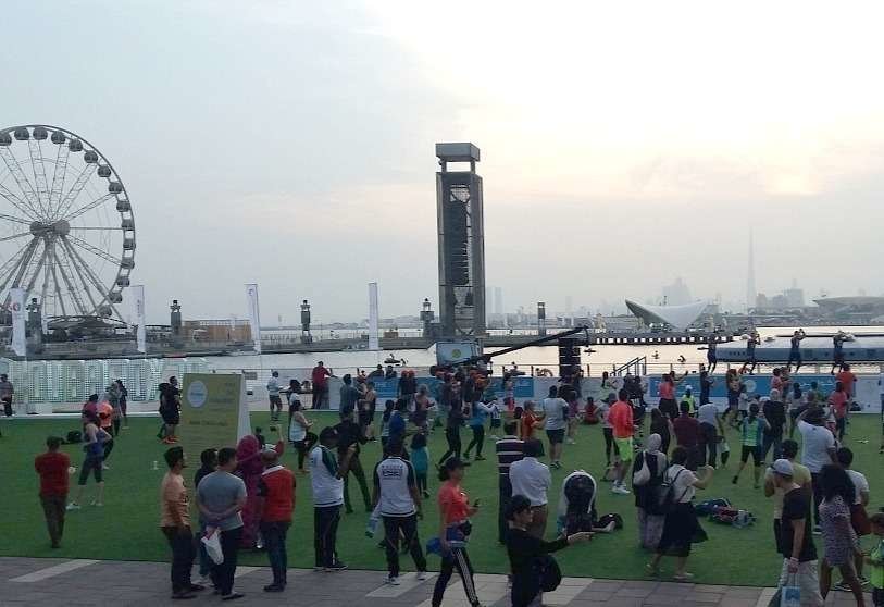 Una imagen de Dubai Fitness Challenge en Festival City en 2018. (EL CORREO)