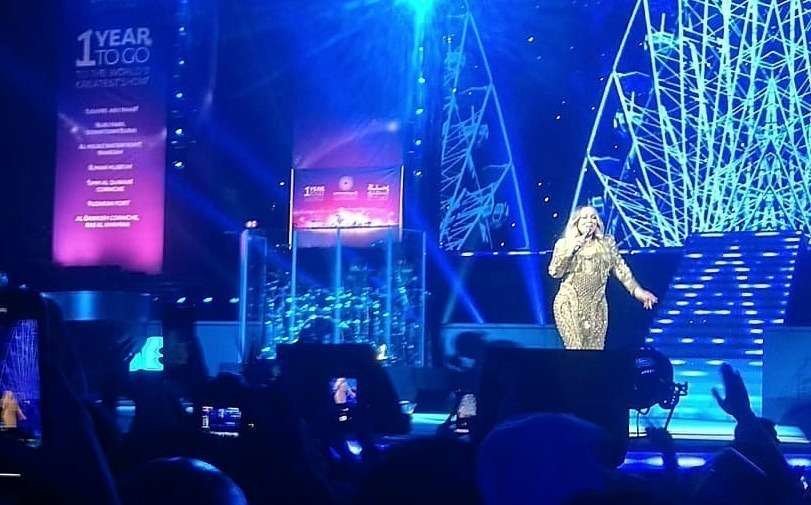 Actuación de la superestrella mundial Mariah Carey, muy esperada por los residentes hispanos en Emiratos Árabes. (Richard Ramos / EL CORREO)
